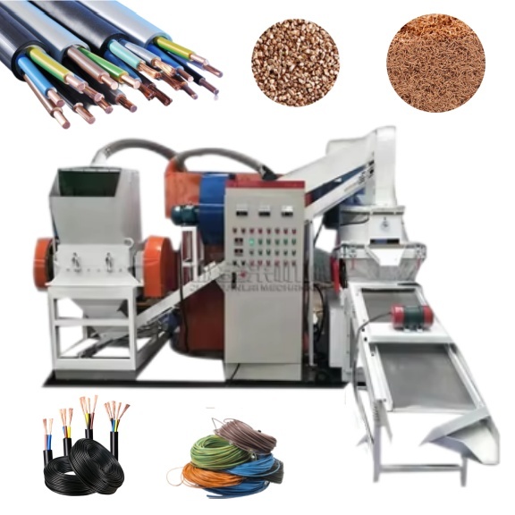 2024 Scrap Copper Cable Granulator Recycling Machine Scrap Metal Crusher E-Waste Copper Wire Granulator Copper Rice Machine