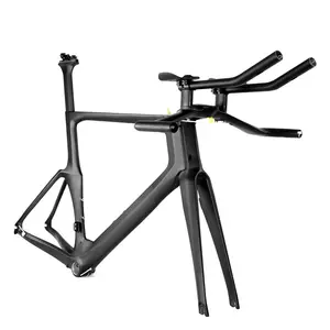 Cheap Aerodynamic Time Trial / OEM TT bike Carbon fiber Frame/ Chinese 700c road bicycle frame