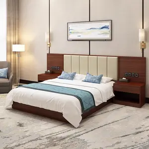 호텔 및 프로젝트를위한 간단한 럭셔리 리조트 가구 침실 가구 침대 판매