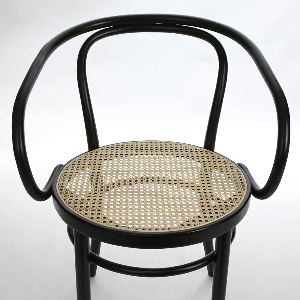 En gros Thonet Rotin Noir Net Fauteuils pour Immeuble De Bureaux et Chambre D'hôtel