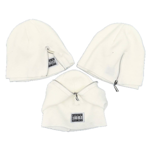 <span class=keywords><strong>Bonnet</strong></span> épais et chaud en tricot avec fermeture éclair, logo personnalisé, cache-visage d'hiver unisexe, vente en gros OEM, broderie - Product Image 6