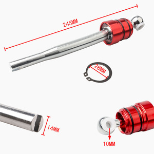 Levier de vitesses de voiture 245 mm, bouton réglable en alliage d'aluminium pour BMW E30 E36 E39 M3 M5 Z3 325 Rouge Bleu Or Noir Argent - Product Image 1