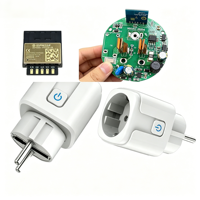 Enchufe Inteligente con Monitor de Energía, Wi-Fi, Material ABS, Pre-Flasheado con Tasmota, 10A/16A, Enchufe Europeo, Control Remoto, Directo de Fábrica, OEM/ODM