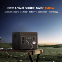Precio barato superventas carga rápida fabricante ligero Lifepo4 Ups Tragbare Powerstation generador solar 1500W 1488wh