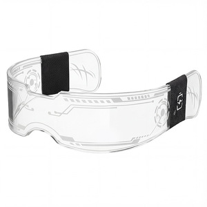 Lunettes LED multicolores en plastique de style cyberpunk avec effets lumineux dynamiques pour les soirées en boîte de nuit, les concerts et les festivals de musique - Product Image 1