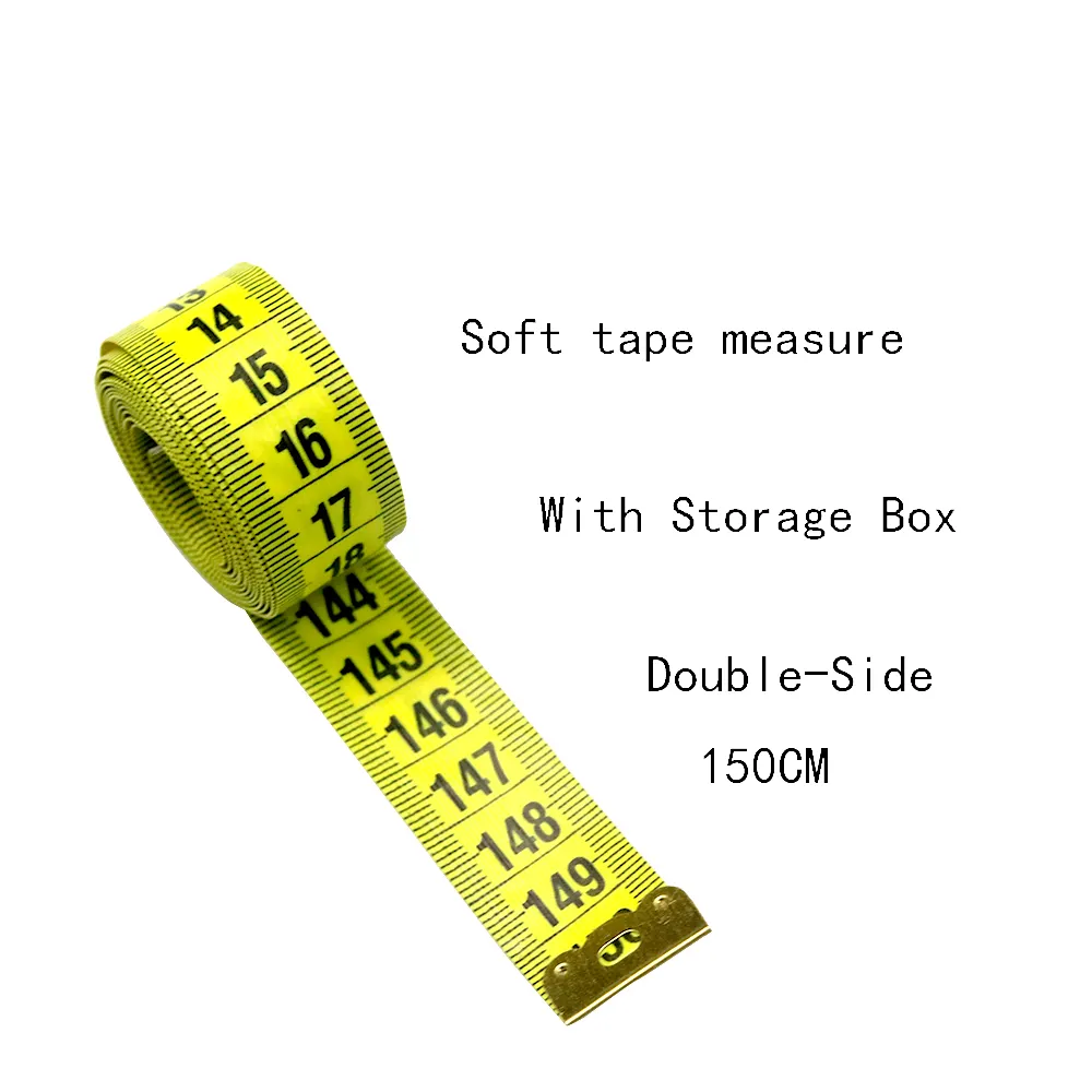 उपयोगी शरीर मापने शासक सिलाई दर्जी नरम सिलाई शासक 150 CM टेप DIY सिलाई सामान