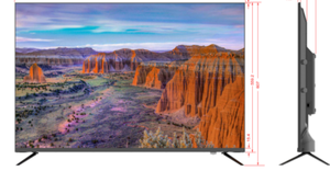Televisor LED 4K Ultra HD de 43 Pulgadas de Alta Calidad, Sin Marco, Bisel Delgado, 3840*2160, Smart Android, 2G 16G, Compatible con <span class=keywords><strong>DTV</strong></span>, Air Cast, BT, Señal Digital - Product Image 3