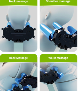 C98 OEM 3D silla eléctrica de gravedad cero 4D masaje de cuerpo completo Shiatsu calefacción raspado portátil plegable L silla de masaje de pista - Product Image 5