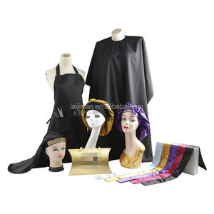 Logo personnalisé coupe de cheveux manteau tablier cape hd bas casquette fondre dentelle bandeau casquette pour la fabrication de perruque <span class=keywords><strong>bonnet</strong></span> perruque étiquette boîte d'emballage - Product Image 6