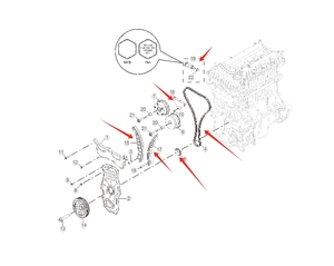 Surong ชุดโซ่ไทม์มิ่งคุณภาพสูงสำหรับ MG3/MGRX3/NewMG5 1.5 VVT-OEM - Product Image 2