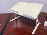 Bureau d'ordinateur portable réglable pliable pour lit, le mieux noté, avec tiroir de rangement et emplacement pour tablette, support pour ordinateur portable