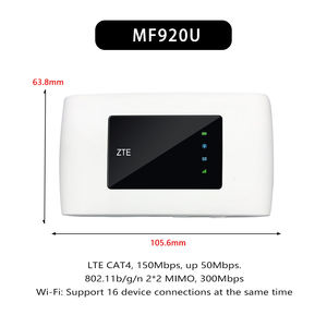 Router Módem Inalámbrico ZTE <span class=keywords><strong>MF920U</strong></span> Openwrt 192.168.0.1 3g 4g Lte Wifi con Ranura para Tarjeta SIM - Product Image 5