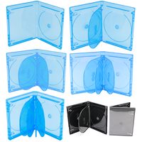 WEISHENG – Lot de 14 mm, 1, 2, 3, 4, 5, 6 disques, étuis de remplacement vides pour Blu-ray, DVD et CD, noirs, 4K UHD, vente en gros