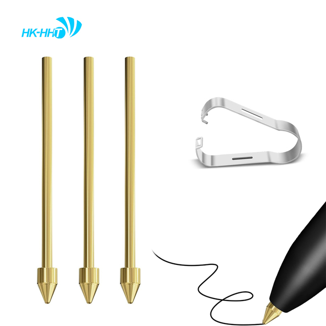 HK-HHT  Accurate Control Copper Replacement Nibs for Samsung  S10/S9 Note 10/20 S Pen Kindle Scribe Pen 3 Pcs