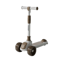 Trottinette à trois roues pour enfants, pliable, pour 5-8 ans, matériaux durables en plastique, acier, alliage d'aluminium, pour les tout-petits