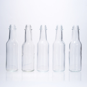 Bouteilles de sauce piquante en verre bon marché de 90ml 150ml 250ml Mini bouteille vide de sauce tomate chili Bouteilles de sauce <span class=keywords><strong>Tabasco</strong></span> avec bouchons en plastique - Product Image 3