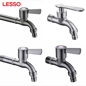 Robinet mural LESSO pour <span class=keywords><strong>machine</strong></span> à <span class=keywords><strong>laver</strong></span>, robinet de lavabo domestique, robinet d'<span class=keywords><strong>eau</strong></span> froide simple à ouverture rapide, robinet allongé - Product Image 2