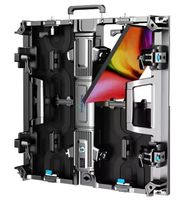 Pantalla LED P3.9 a todo color para interior/exterior, de gran venta, con soporte de exhibición tipo pop, curvada, portátil, para alquiler, para cabina de DJ