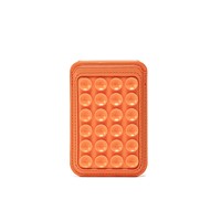 Support de téléphone de bureau avec porte-cartes, support magnétique portable en silicone à ventouse pour téléphone