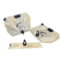 Sac de rangement d'eau pliable pour camping en plein air 8L Sac de rangement d'eau pliable portable avec sac de robinet à bouton