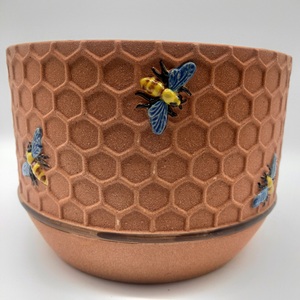 Nouveau design nid d'abeille décoratif en céramique <span class=keywords><strong>jardin</strong></span> pot de fleur résine terre cuite jardinière pots pour la décoration intérieure - Product Image 4
