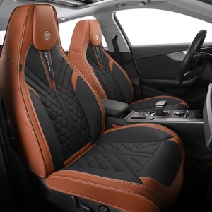 Vente directe de housse de siège de voiture de haute qualité en cuir PU imperméable résistant à l'usure avec fonction de massage - Product Image 6