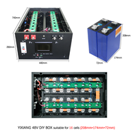 YIXIANG UE USA STOCK Boîte V2 Kit DIY Batterie 48V 280Ah avec Aérosol Extincteur Boîtier DIY Batterie LiFePO4 280Ah