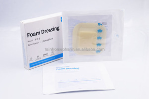 Perangkat sekali pakai medis perekat balutan busa silikon untuk perawatan luka baju terapi luka balutan tinggi 10x10cm - Product Image 5