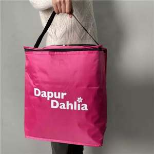 Custom Logo Promotional Large Food Delivery <b>Cooler</b> <b>Bag</b> Pink Cool <b>Bag</b> Thermal <b>Insulated</b> <b>Cooler</b> <b>Bag</b> - Product Image 1