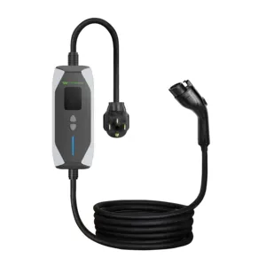 Factory price 32A 7KW Potable EVSE Fast Charger Type 1 EV Car Outdoor Charger 1 Phase Potable EV Charger With 5M cable