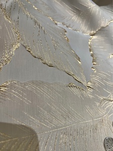 Lussuoso di alta qualità <span class=keywords><strong>oro</strong></span> <span class=keywords><strong>Beige</strong></span> foglia tenda Jacquard 3D pianta modello oscurante <span class=keywords><strong>tende</strong></span> della finestra - Product Image 3