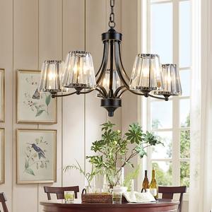 ثريا كريستال أمريكية بإضاءة LED لغرفة المعيشة، تصميم فاخر وعصري وبسيط، إضاءة لغرفة الطعام وغرفة النوم، إضاءة معلقة جديدة للمنازل والدوبلكس - Product Image 4