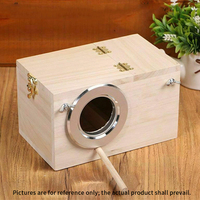 Accessoires de cage à oiseaux écologiques en bois, maison pour animaux de compagnie pour la reproduction et l'éclosion, nid pour perruche, perruche du Canada, pinson, lovebird, perroquet