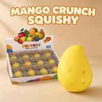 Jouet Squishy Anti-Stress en Forme de Bloc de Mangue Croustillant, ASMR, Étrangement Satisfaisant, Doux et Extensible, Cadeau, Vente en Gros, OEM