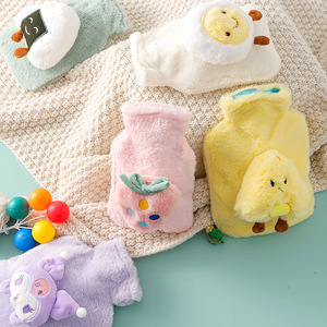 Bouillotte en peluche de dessin animé en forme de lapin, remplie d'eau, anti-explosion, amovible, lavable, épaisse et chaude, en forme de U - Product Image 3