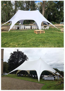 Tente en aluminium en forme d'étoile 10x15m pour événements extérieurs, fêtes, mariages, protection solaire, loisirs, salons professionnels - Product Image 4