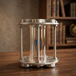 Vanne de pipeline industrielle en acier inoxydable CF8 CF8M avec jauge de niveau tubulaire à bride de 4 pouces en borosilicate pour indicateur de débit - Product Image 1