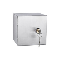 Boîte de protection pour prise électrique antivol en acier inoxydable, avec sangle de pluie, prise de courant, boîte de protection, type 86, boîte d'interrupteur mural