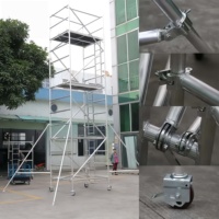 Structure de Scène Mobile Pliante en Aluminium Robuste pour Chantier de Construction