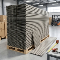 Panneau mural modulaire en PVC à 10 fentes, épaisseur 8 mm, panneau décoratif à emboîtement, 120 cm