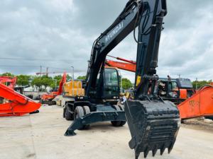 ¡OFERTA ESPECIAL! Excavadora de ruedas HYUNDAI 210W-7 usada con motor diésel, bombas de buena calidad y gran fuerza de excavación. ¡Lista para enviar hoy! - Product Image 2