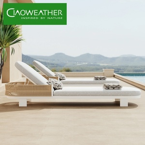 Chaise longue de patio en métal, chaise de plage, lit de repos, mobilier d'extérieur, <span class=keywords><strong>transat</strong></span> en aluminium, chaises longues d'extérieur - Product Image 1