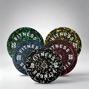 Discos de Parachoques de Goma de <span class=keywords><strong>Hierro</strong></span> <span class=keywords><strong>Fundido</strong></span> de Alta Densidad con Camuflaje de 5 Colores, 20 kg, para Levantamiento de Pesas, Sentadillas y Entrenamiento de Fuerza en Gimnasio - Product Image 1