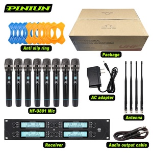 808 Microfono Wireless UHF Microfono a 8 canali chiesa collo di cigno Lavalier micro Karaoke KTV Microfono Mike - Product Image 1