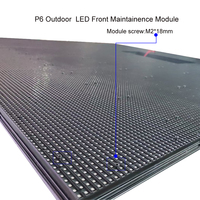 Module d'écran LED couleur plein écran extérieur P6 SMD 192x192mm, étanche IP65, luminosité 7000cd, lisible en plein soleil