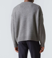 Pull en cachemire pour homme, design basique personnalisé, col rond, pour l'automne et l'hiver, pull d'hiver, pull en cachemire pour homme