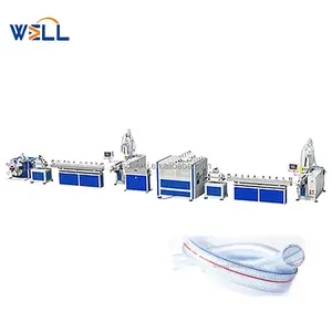 Plastic Soft PVC soft Garden Water Fiber Braided Reinforced Pipe Hose Tube Extrusion Machine Line Production Line