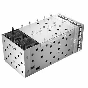 TE Remplacement 80P 2x2 Ports Press-Fit SFP + Cage avec connecteur intégré à travers l'équipement à fibre optique - Product Image 1