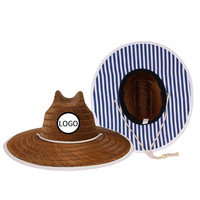 Striped Too Ladies Lifeguard Madagascar Casquette de camionneur vide Fan Pie Led Leopard Chapeaux de paille mexicains Chapeau de sauveteur imprimé