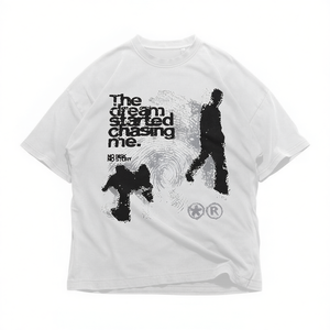 T-Shirt Unisex in Cotone Pesante Stile Y2K Streetwear con Grafica per Amanti dell'Arte e Skater - Product Image 2